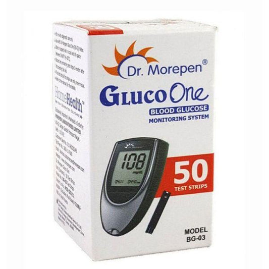 Dr Morepen GlucoOne Blood Glucose Monitoring System - 50 Test Strips